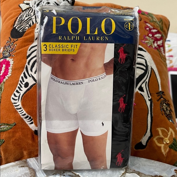 Polo Ralph Lauren Men's 3-Pack Cotton Classic Knit Boxers/Size Large